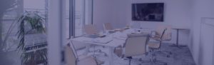 Image of office meeting room with table and chairs